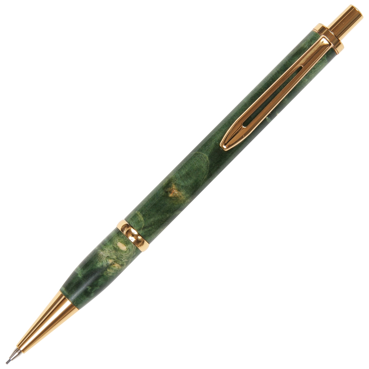 Longwood Pencil - Green Maple Burl