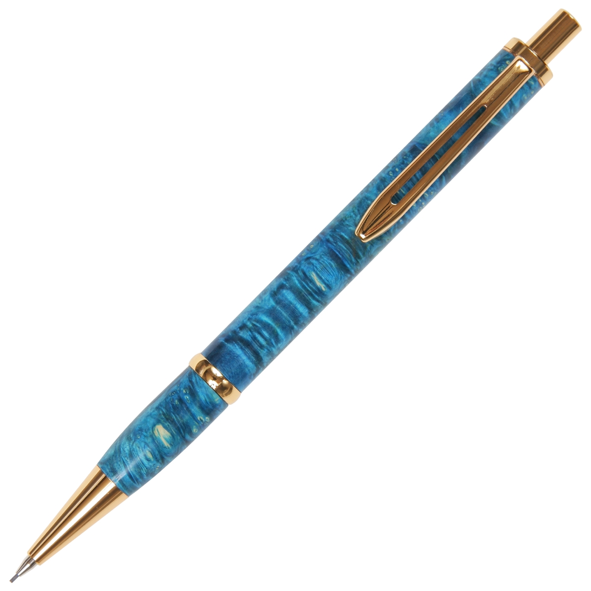 Longwood Pencil - Turquoise Box Elder