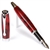 Red & Black Marbleized Gloss Body Fountain Pen by Lanier Pens