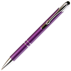 Budget Friendly JJ Ballpoint Pen with Stylus - Purple By Lanier Pens