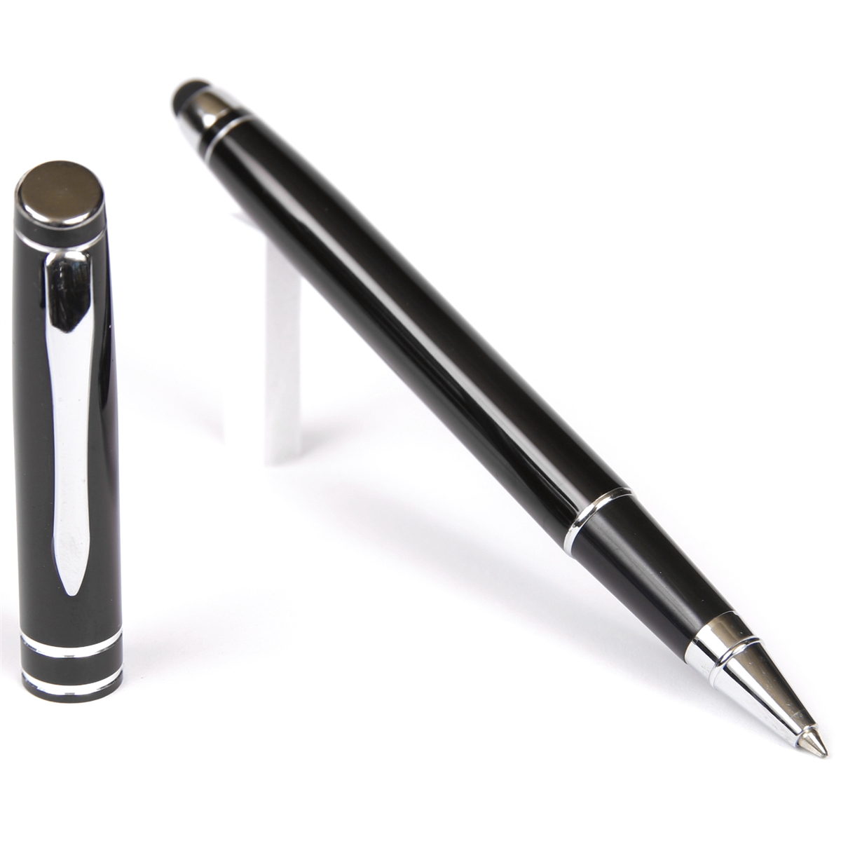 D200 - Black Rollerball Pen with Stylus