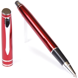 D201 - Red Rollerball Pen with Stylus