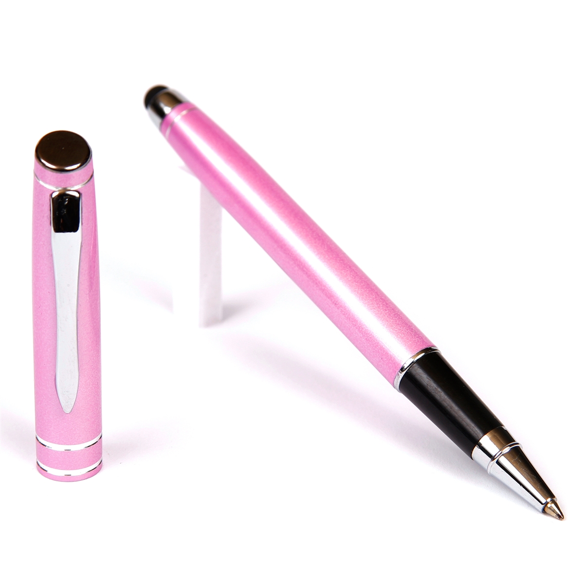 D208 - Pink Rollerball Pen with Stylus