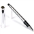 Budget Friendly Silver Mercury Rollerball Stylus Pen with Black Medium Tip Point Refill By Lanier Pens