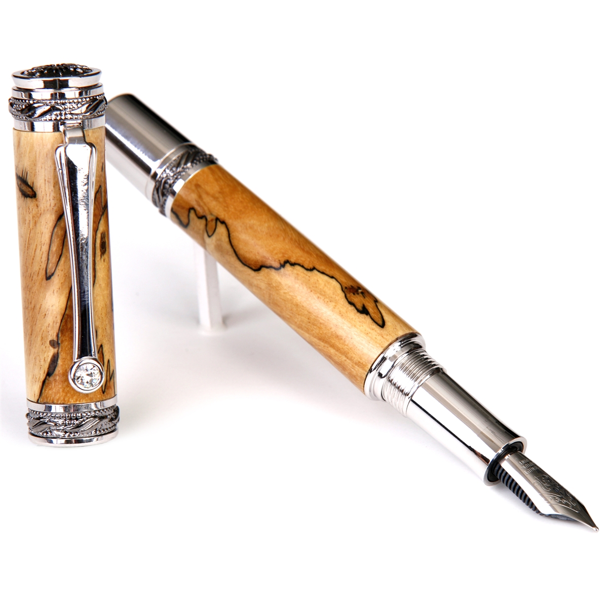 Majestic Fountain Pen - Tamarind Spalted