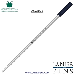 Monteverde Soft Roll Ballpoint C13 Paste Ink Refill Compatible with most Cross Style Ballpoint Pens - BlueBlack (Medium Tip 0.7mm) - Lanier Pens