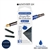 Monteverde G305HB Ink Cartridges Clear Case Gemstone Horizon Blue- Pack of 12