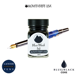 Monteverde G309BB 30 ml Core Fountain Pen Ink Bottle- Blue/Black
