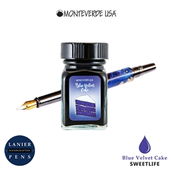 Monteverde G309BV 30 ml Sweet Life Fountain Pen Ink Bottle- Blue Velvet Cake