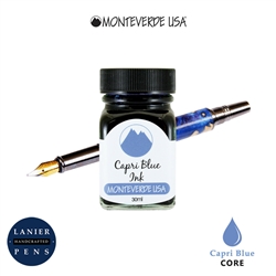 Monteverde G309CB 30 ml Core Fountain Pen Ink Bottle- Capri Blue