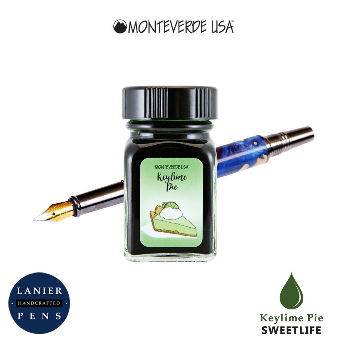 Monteverde G309KL 30 ml Sweet Life Fountain Pen Ink Bottle- Keylime Pie