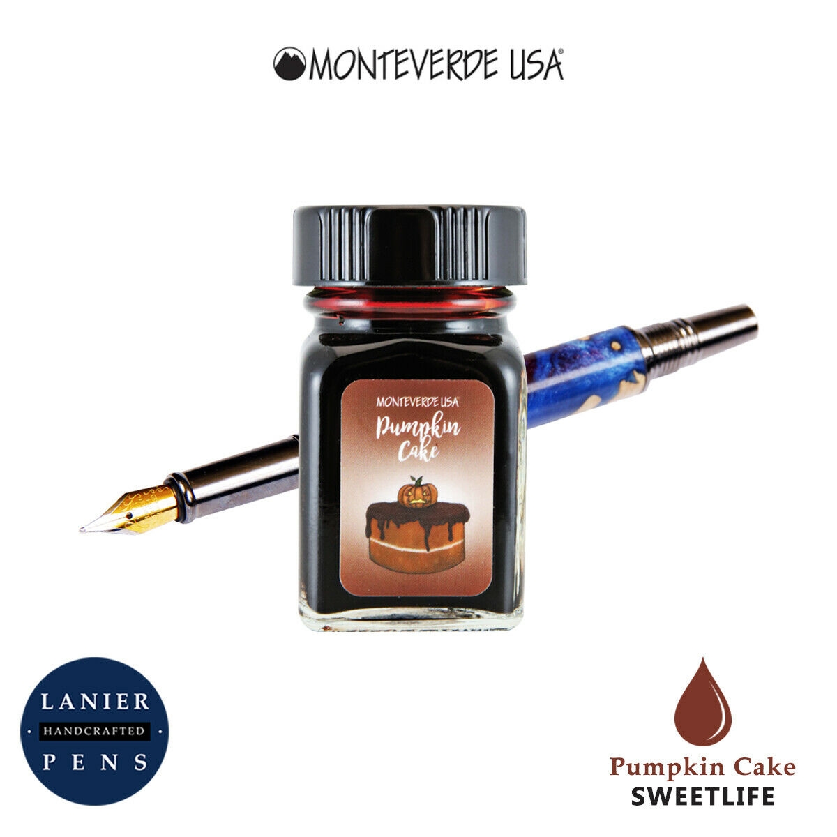 Monteverde G309PC 30 ml Sweet Life Fountain Pen Ink Bottle- Pumpkin Cake