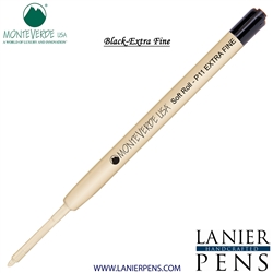Monteverde Soft Roll Extra Fine Ballpoint P11 Paste Ink Refill Compatible with most Parker Style Ballpoint Pens - Black (Extra Fine Tip 0.5mm) - Lanier Pens