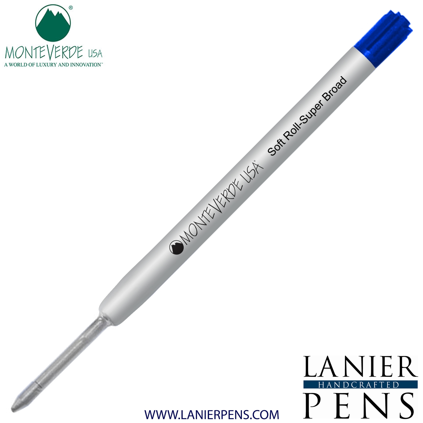 Monteverde 2 x Parker Compatible Ballpoint Pen Refill SUPER BROAD 3 Colours 