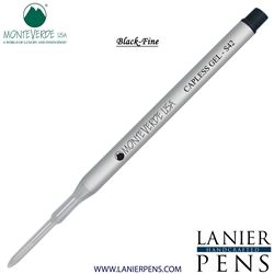 Monteverde Capless S42 Gel Ink Refill Compatible with most Sheaffer Style Ballpoint Pens - Black (Fine Tip 0.6mm) - Lanier Pens