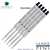5 Pack - Monteverde Soft Roll Ballpoint W13 Paste Ink Refill Compatible with most Waterman Style Ballpoint Pens - Black (Medium Tip 0.7mm) - Lanier Pens