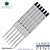 6 Pack - Monteverde Soft Roll Ballpoint W13 Paste Ink Refill Compatible with most Waterman Style Ballpoint Pens - Black (Medium Tip 0.7mm) - Lanier Pens