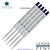 5 Pack - Monteverde Soft Roll Ballpoint W13 Paste Ink Refill Compatible with most Waterman Style Ballpoint Pens - BlueBlack (Medium Tip 0.7mm) - Lanier Pens