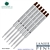 6 Pack - Monteverde Soft Roll Ballpoint W13 Paste Ink Refill Compatible with most Waterman Style Ballpoint Pens - Brown (Medium Tip 0.7mm) - Lanier Pens