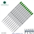 10 Pack - Monteverde Soft Roll Ballpoint W13 Paste Ink Refill Compatible with most Waterman Style Ballpoint Pens - Green (Medium Tip 0.7mm) - Lanier Pens