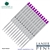 12 Pack - Monteverde Soft Roll Ballpoint W13 Paste Ink Refill Compatible with most Waterman Style Ballpoint Pens - Purple (Medium Tip 0.7mm) - Lanier Pens
