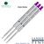 3 Pack - Monteverde Soft Roll Ballpoint W13 Paste Ink Refill Compatible with most Waterman Style Ballpoint Pens - Purple (Medium Tip 0.7mm) - Lanier Pens