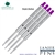 4 Pack - Monteverde Soft Roll Ballpoint W13 Paste Ink Refill Compatible with most Waterman Style Ballpoint Pens - Purple (Medium Tip 0.7mm) - Lanier Pens