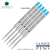 5 Pack - Monteverde Soft Roll Ballpoint W13 Paste Ink Refill Compatible with most Waterman Style Ballpoint Pens - Turquoise (Medium Tip 0.7mm) - Lanier Pens