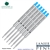 6 Pack - Monteverde Soft Roll Ballpoint W13 Paste Ink Refill Compatible with most Waterman Style Ballpoint Pens - Turquoise (Medium Tip 0.7mm) - Lanier Pens