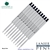 10 Pack - Monteverde Capless Ballpoint W42 Gel Ink Refill Compatible with most Waterman Style Ballpoint Pens - Black (Fine Tip 0.6mm) - Lanier Pens