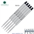 5 Pack - Monteverde Capless Ballpoint W42 Gel Ink Refill Compatible with most Waterman Style Ballpoint Pens - Black (Fine Tip 0.6mm) - Lanier Pens