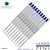 10 Pack - Monteverde Capless Ballpoint W42 Gel Ink Refill Compatible with most Waterman Style Ballpoint Pens - Blue (Fine Tip 0.6mm) - Lanier Pens