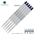 5 Pack - Monteverde Capless Ballpoint W42 Gel Ink Refill Compatible with most Waterman Style Ballpoint Pens - BlueBlack (Fine Tip 0.6mm) - Lanier Pens