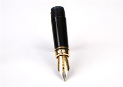 Black & Gold Classic Fountain Pen Nib - Fine Tip
