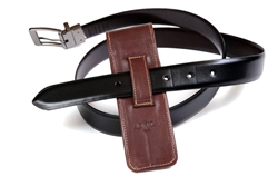Leather Pen Holster – Brown Double
