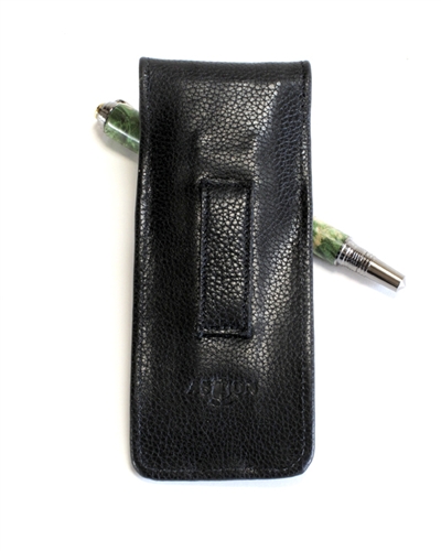 Aston Leather Double Pen Holster - Two Pen Leather Case Tan by Lanier Pens