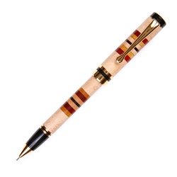Parker Twist Pencil - Maple with Yellowheart, Red Heart and Ebony Inlays