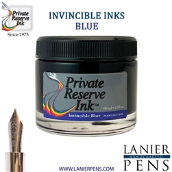 Private Reserve Ink Bottle 60ml - Invincible Ink Permanent Blue (PR17038)