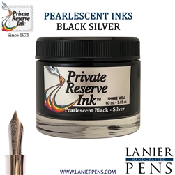 Private Reserve Ink Bottle 60ml - Pearlescent Black-Silver (PR17045)
