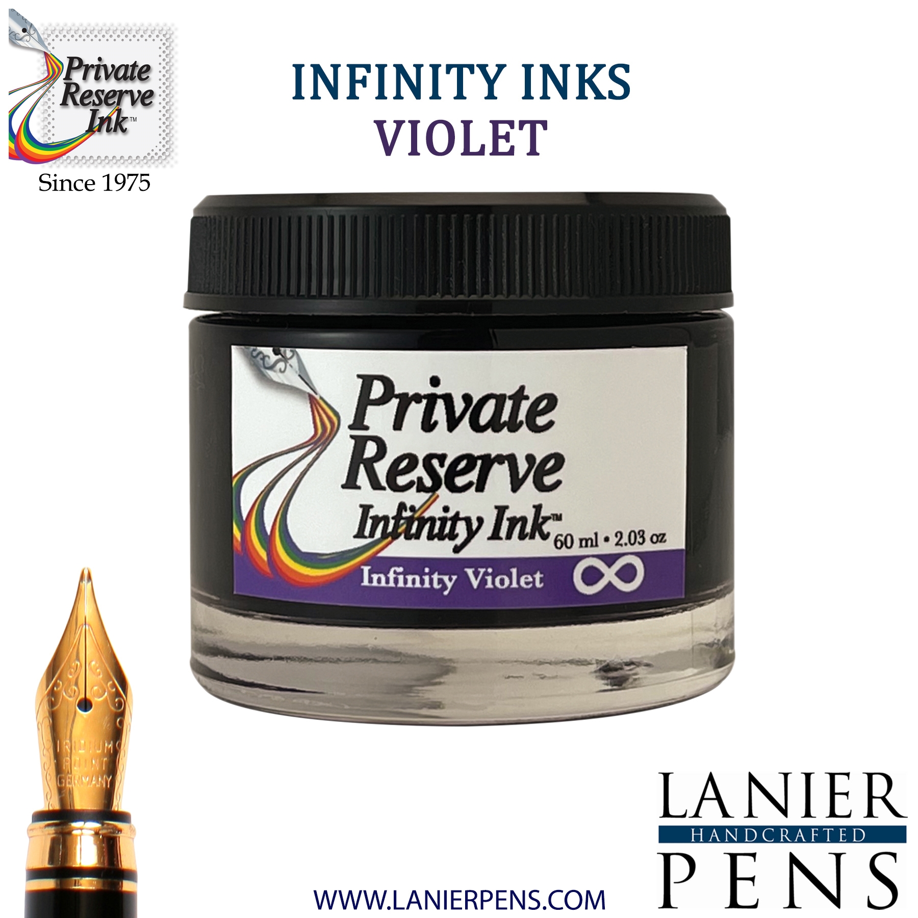 Private Reserve Ink Bottle 60ml - Infinity Violet (with ECO formula), PR17056