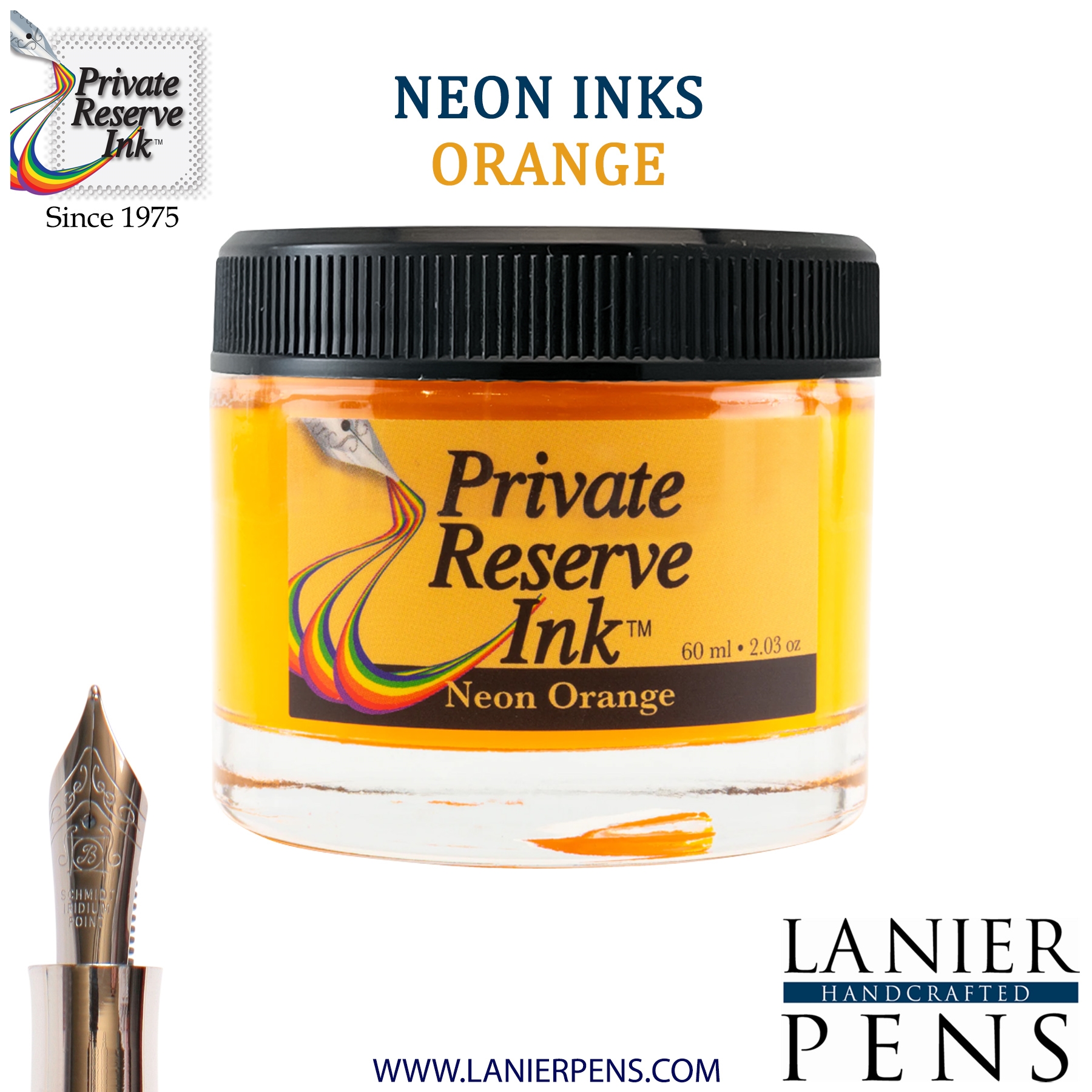 Private Reserve Ink Bottle 60ml - Neon Orange (PR17061)