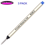 3 Pack - Private Reserve 8120 Capless Rollerball - Blue Ink