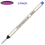 3 Pack - Private Reserve 8126 Capless Rollerball - Blue Ink