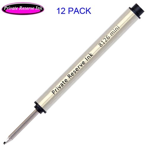 12 Pack - Private Reserve 8126 Mini Capless Rollerball - Black Ink