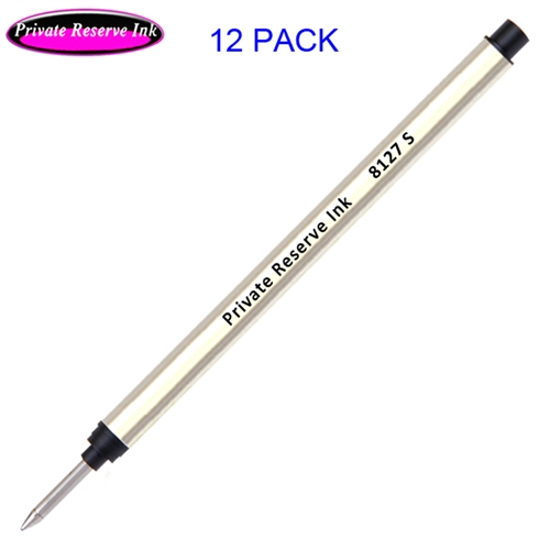 12 Pack - Private Reserve 8127 Capless Rollerball - Black Ink