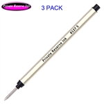 3 Pack - Private Reserve 8127 Capless Rollerball - Black Ink