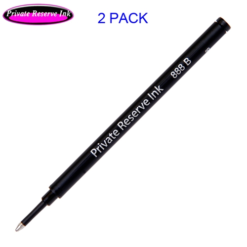 2 Pack - Private Reserve Ink Schmidt 888 Rollerball Refill Black Broad Tip