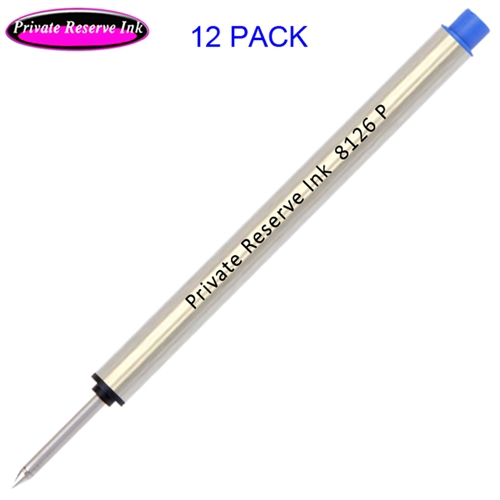 12 Pack - Private Reserve P8126 Capless Rollerball - Blue Ink