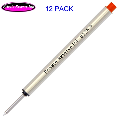 12 Pack - Private Reserve P8126 Capless Rollerball - Red Ink
