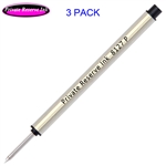 3 Pack - Private Reserve P8127 Capless Rollerball - Black Ink